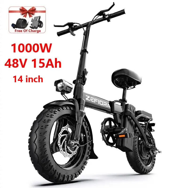 Electric Scooter 14 26 Inch 1000w 30-50mph 30-60miles 48v 10ah 15ah 17.5ah Battery,multiple Types Different Models Electric Bike
