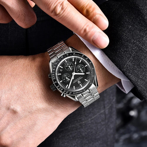 2025 New PAGANI DESIGN V6 Moon Men's Watches Luxury Quartz Watch For Men Chronograph AR Sapphire Waterproof VK63 Men Gift Clock