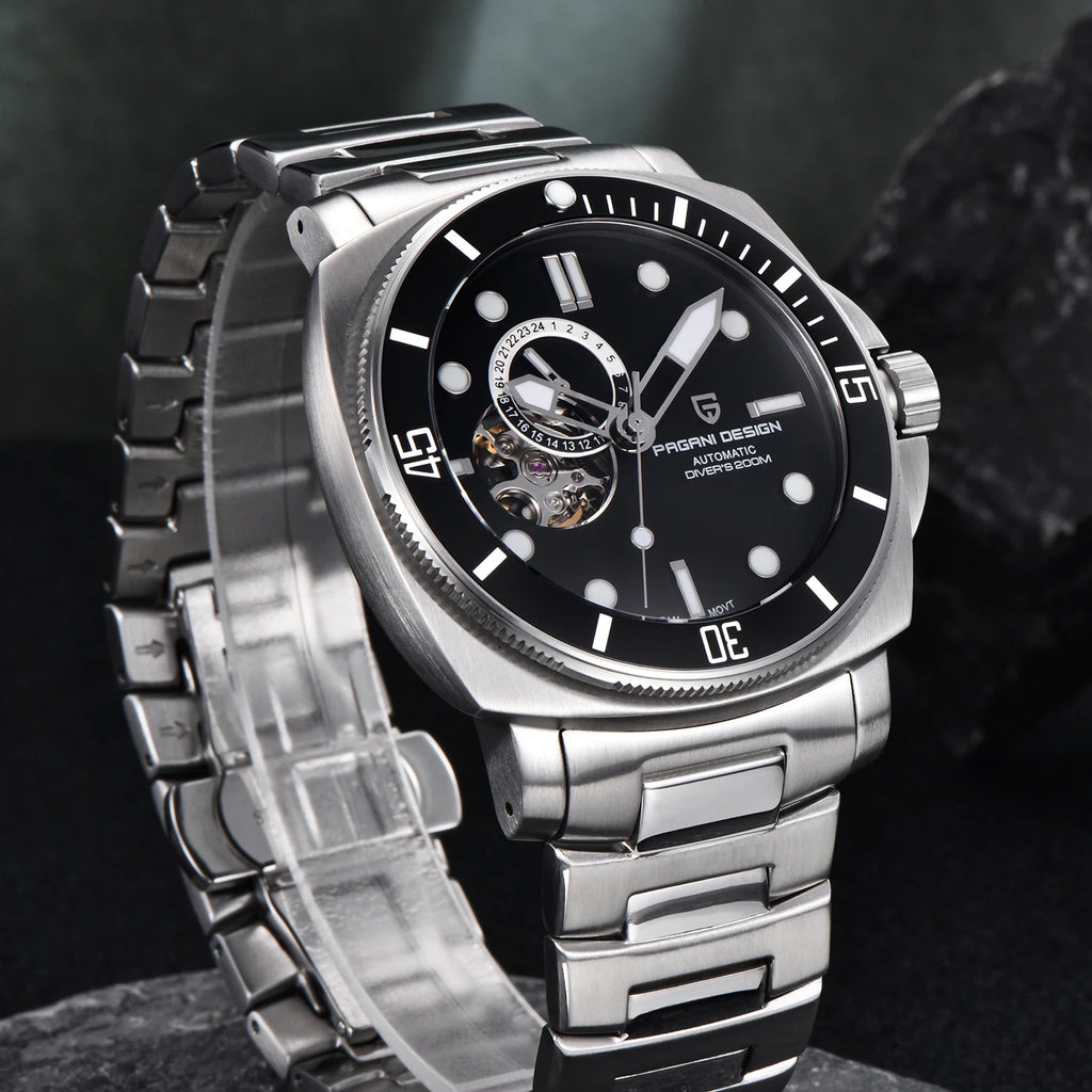 PAGANI DESIGN 2024 New Men's Watches Luxury Mechanical Automatic Watch For Men Sapphire Mirror Sports Waterproof Stainless Steel