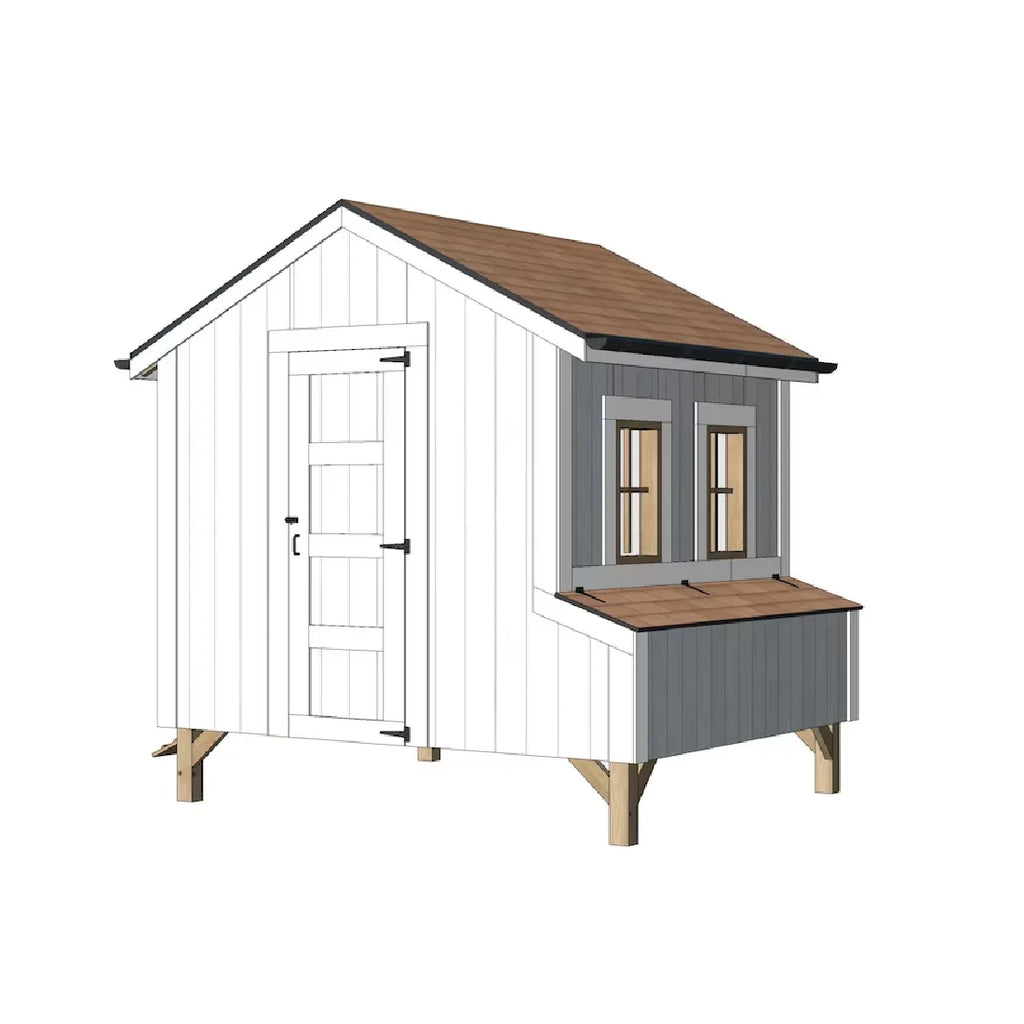 Wooden Garden Storage Shed Prefabricated Modular Cottage Outdoor Tool House Tiny Log Home