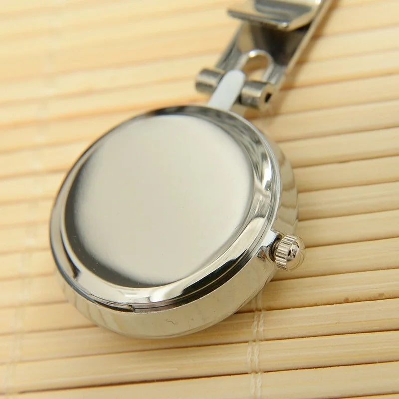 Diamond Nurse Watch Luminous Simple Medical Chest Watch Clip Buckle High-Quality Doctor Fob Brooch Clock Hospital Gift