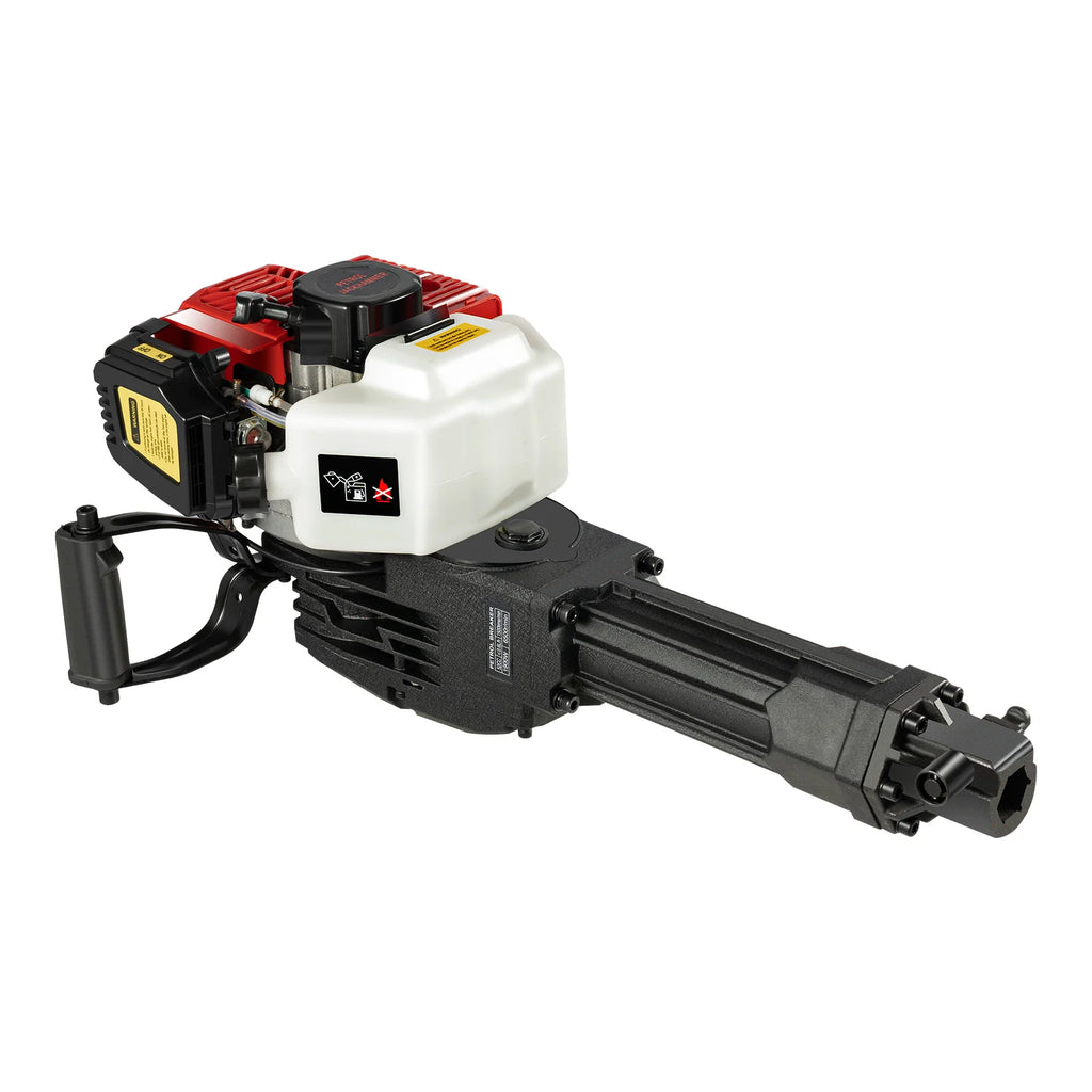 Demolition Jack Hammer 2-Stroke 52CC Gas Powered Concrete Breaker, Gasoline 1500 BPM Heavy Duty Powered for Ground Slotting Rock