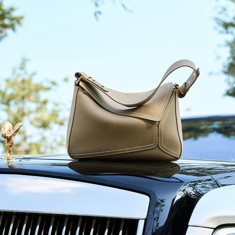 luxury handbags female crossbody bags Vintage Genuine leather women shoulder bag Large capacity soft leather cowhide fashion bag