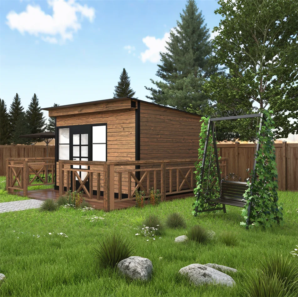 Prefab Garden Shed Fast Installation Modular Container House Mini Backyard Cabin Office Gym Studio Tool