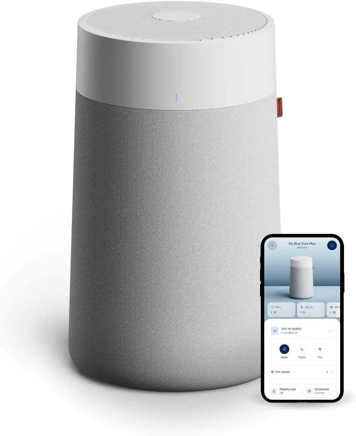 Blue Pure 311i Max Smart Air Purifier for Medium Rooms up to 1,800 Sq Ft HEPASilent Air Cleaner for Pets Allergies Smoke