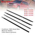 Artudatech 4PCS Door Glass Belt Outer Molding Weatherstrip For Suzuki Grand Vitara 09-13 Car Accessories 83811-65J00 83821-65J00