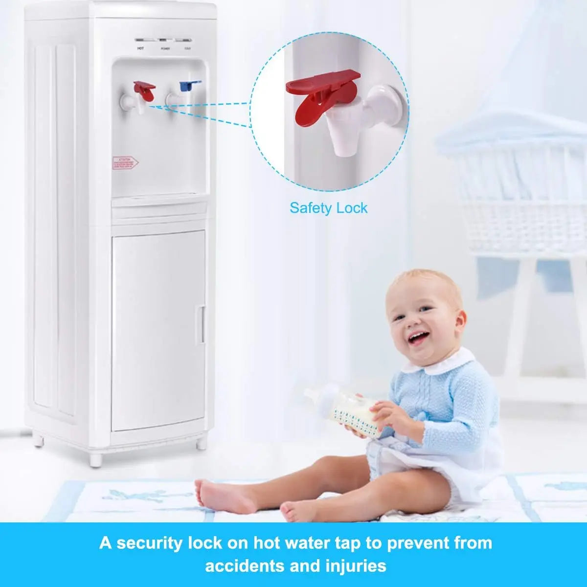 Adjustable Temp Water Dispenser with Fast Cooling & Heating for Home Office