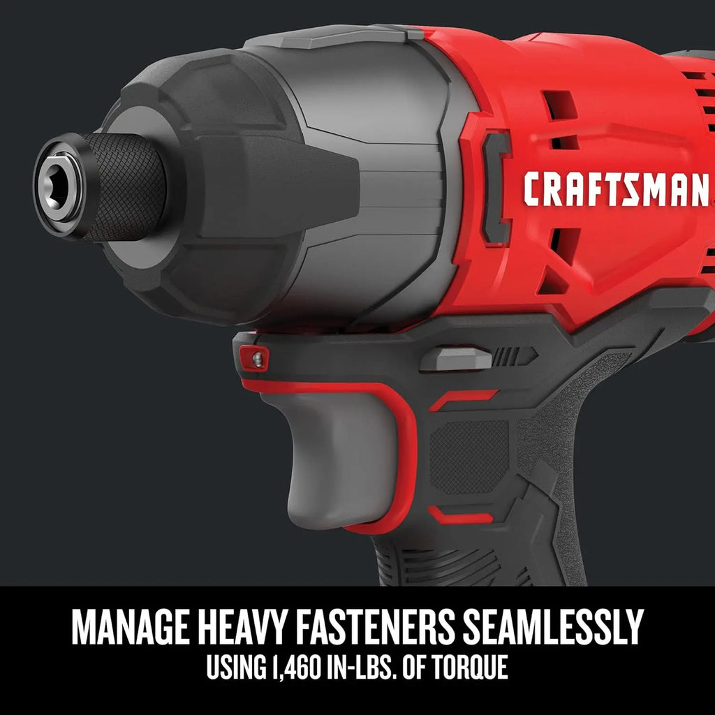 20V MAX 4-Tool Power Tool Combo Kit: Circular Saw, Impact Driver, Drill, LED Light, Batteries & Charger Included