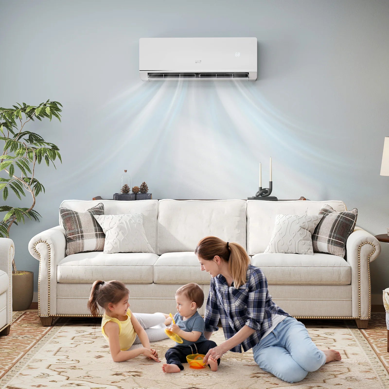 18000 BTU Mini Split Air Conditioner & Heater 25 SEER2 208-230V AC Unit