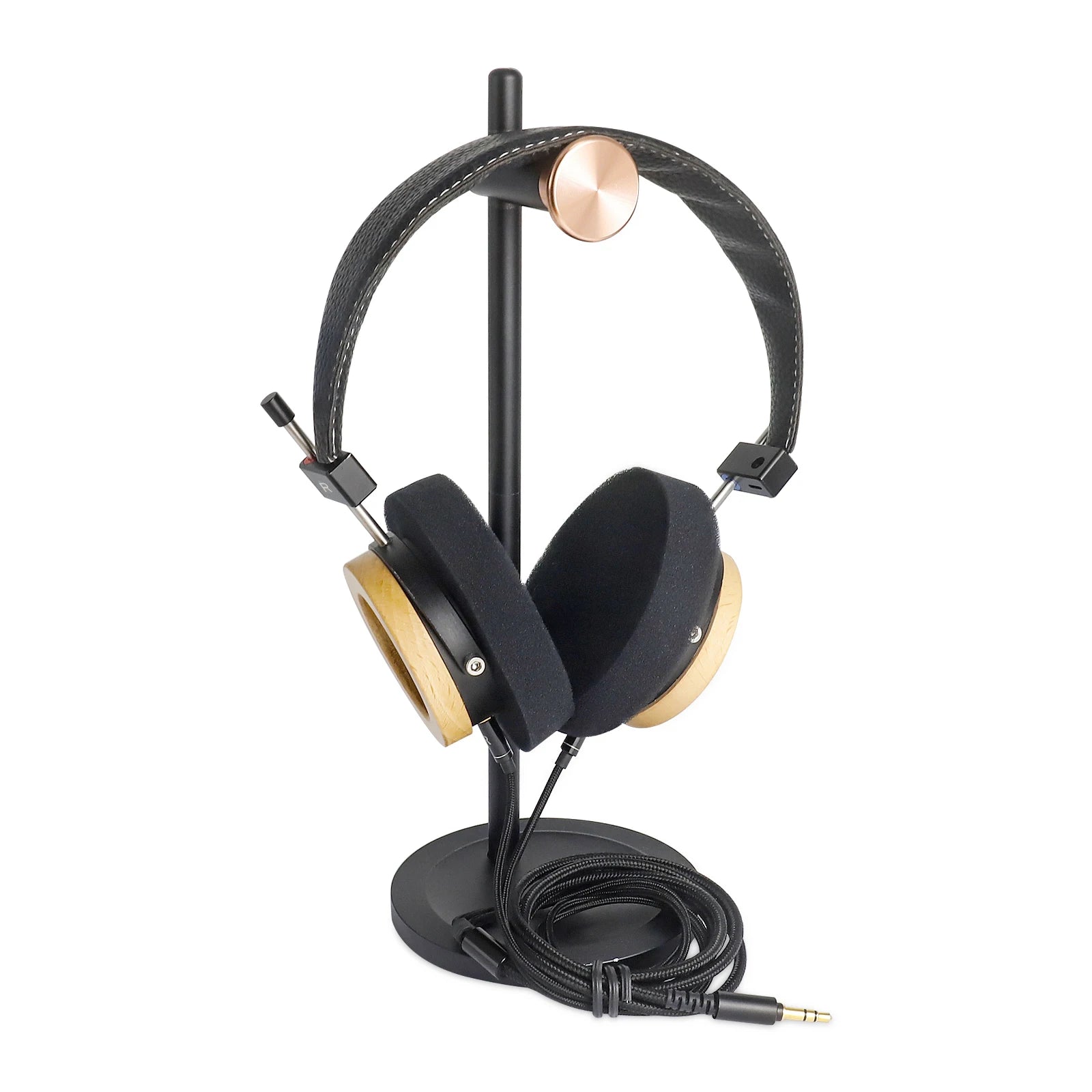 OKCSC WTD-3 Maple Wooden On-Ear Headphones Superior Sound with 40mm Speakers 3.5mm Replacement Cable HiFi Open-Back Headphones