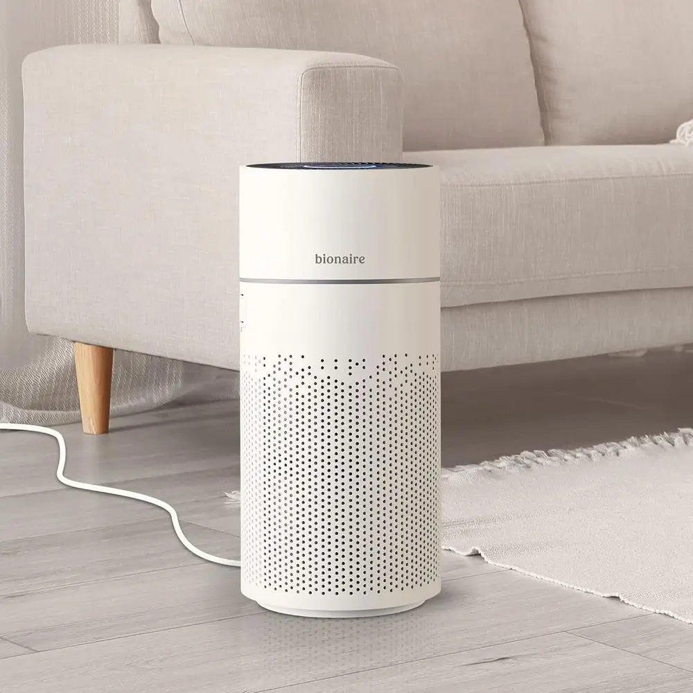True HEPA Air Purifier, 360-Degree Filtration, Sleek Black