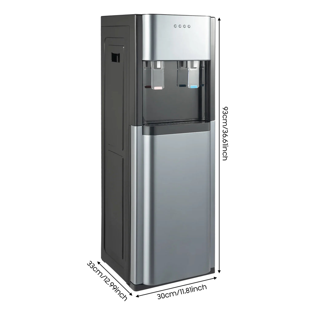 Water Cooler Dispenser, Hot and Cold Water Cooler with Bottom Load, 450W Heating 70W Cooling, Standalone Dispenser for Home