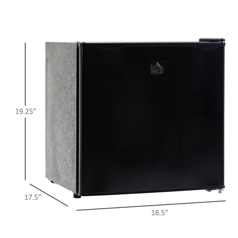 HOMCOM Mini Freezer Countertop, 1.1 Cu.Ft Compact Upright Freezer with Removable Shelves, Reversible Door for Home, Dorm, Apartment and Office, Black