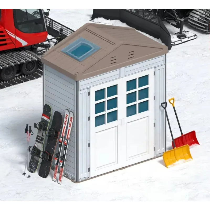 Tiny House WooWild Portable Prefab Modular Cabin Insulated Waterproof Single Span Tool Shed | Warehouse Tool Storage Tiny House