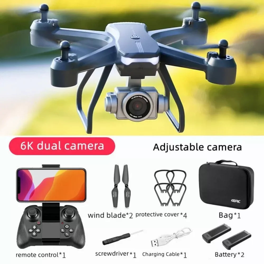 2026 V14 Professional RC Drone 6K HD Dual Camera WiFi FPV Foldable Quadcopter Portable Aerial Photography Four-Axis Aircraft