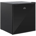 HOMCOM Mini Freezer Countertop, 1.1 Cu.Ft Compact Upright Freezer with Removable Shelves, Reversible Door for Home, Dorm, Apartment and Office, Black