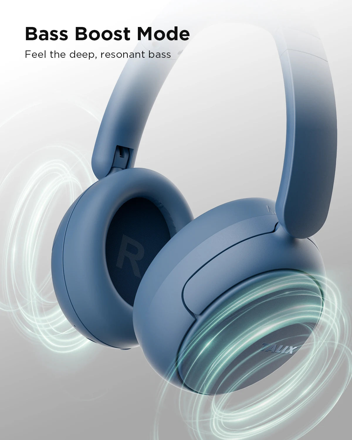 TALIX H30 Wireless Over-Ear Bluetooth Headphones BT6.0 Hybrid Active Noise Cancelling Headphones 110H Playtime Hi-Res Audio