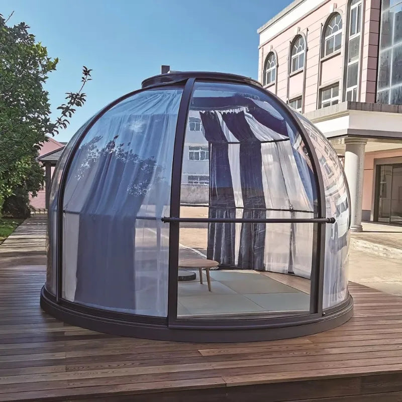 Hot Sale Container House Panoramic Transparent Starry Sky Rooms Restaurant Accommodation Villa Aluminum Alloy Sunrooms for Italy