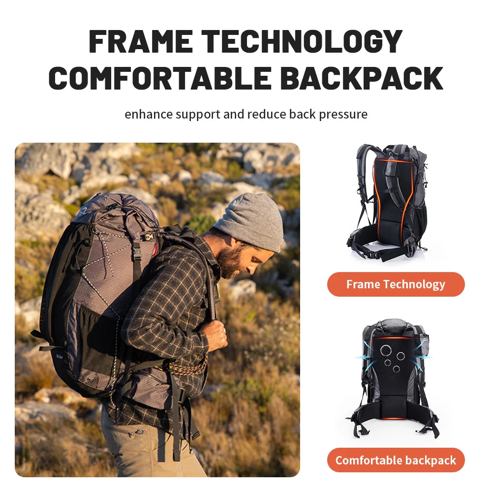 Naturehike Outdoor Hiking Bags Large Capacity Hiking Backpack Climbing Mountaineering Men's Women's Backpack Trekking Backpack