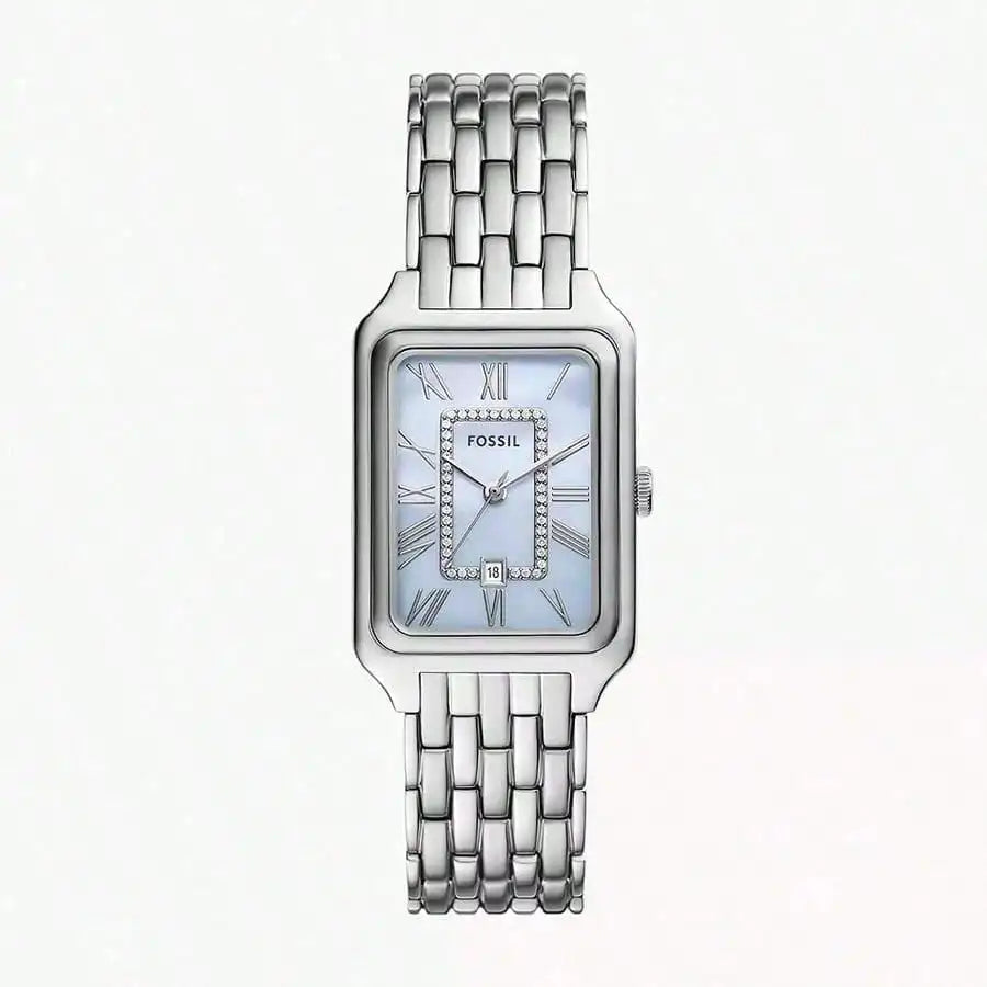 Fossil Watches for Woman Quartz Watch - 26mm Dial Stainless Steel Watch Strap, Fashion Simple Style Suitable for Daily Wear