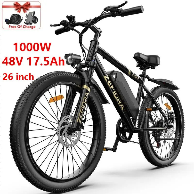 Electric Scooter 14 26 Inch 1000w 30-50mph 30-60miles 48v 10ah 15ah 17.5ah Battery,multiple Types Different Models Electric Bike