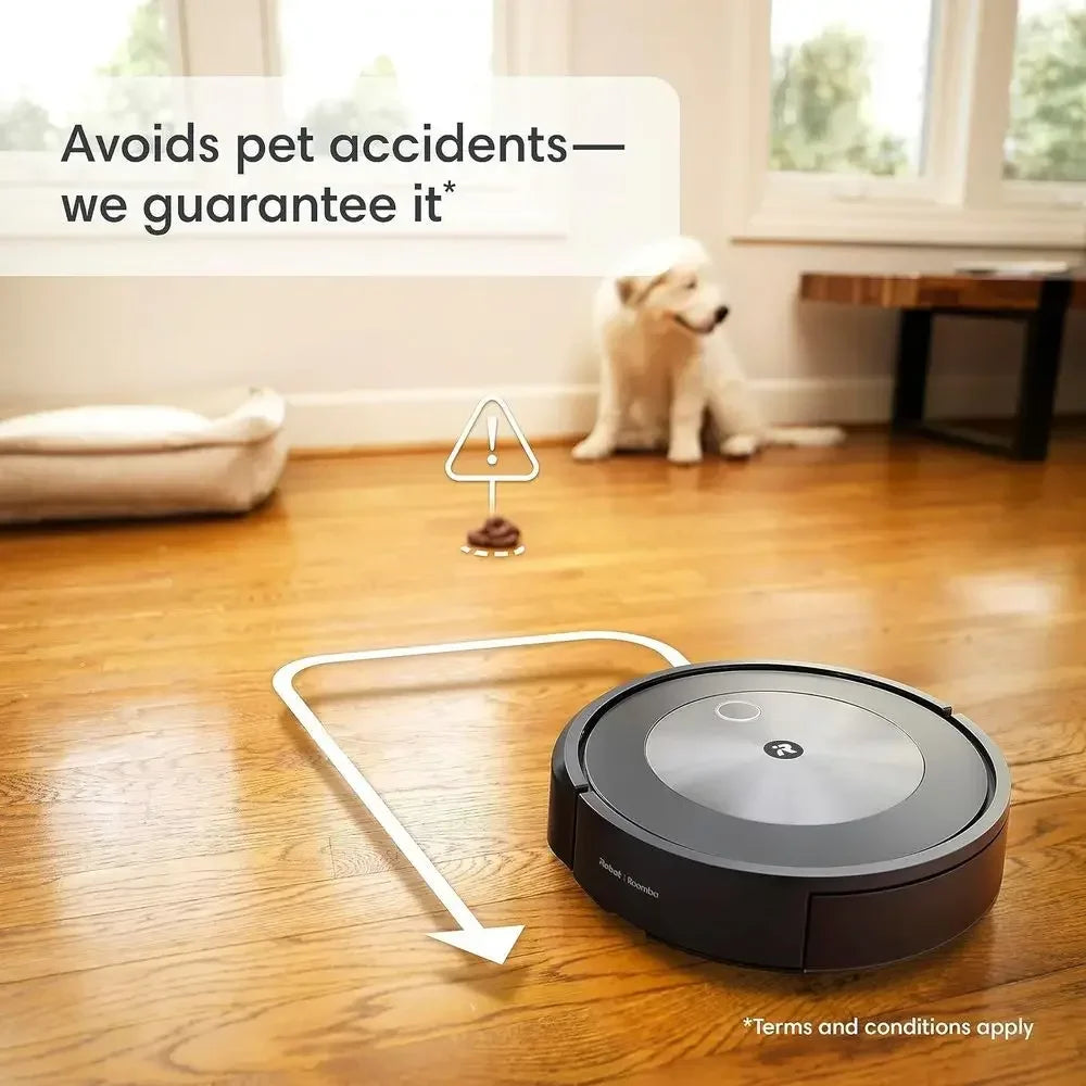 Self-Emptying Robot Vacuum & Mop - Avoids Obstacles, Cleans by Room, Compatible with Voice Assistants