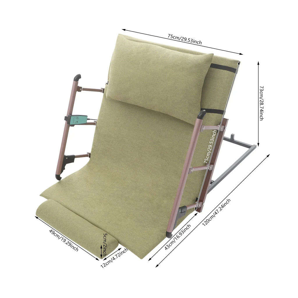 50W Electric Lifting Bed Backrest Remote Control Green Bed Electric Back Lift Frame Mount for Pregnant Women, Elderly