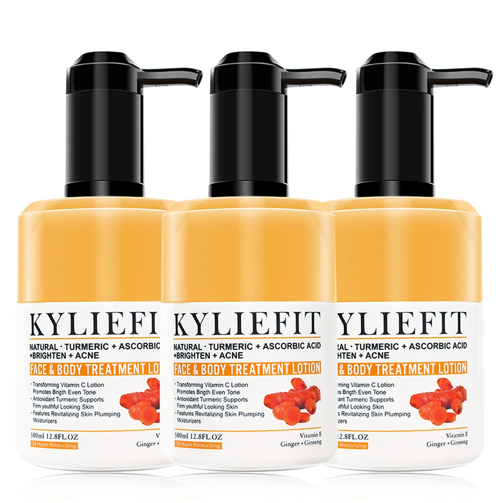 Organic Turmeric Skin Care Kit, Brighten, Remove Darkness, Spots, Acne, Lighten, Hydration, Exfoliate, Even Skin Tone,