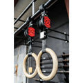 Rapid Rings Portable Gymnastic Rings for Strength Stability and Skill Training Anywhere in Black Steel with Durable Grip
