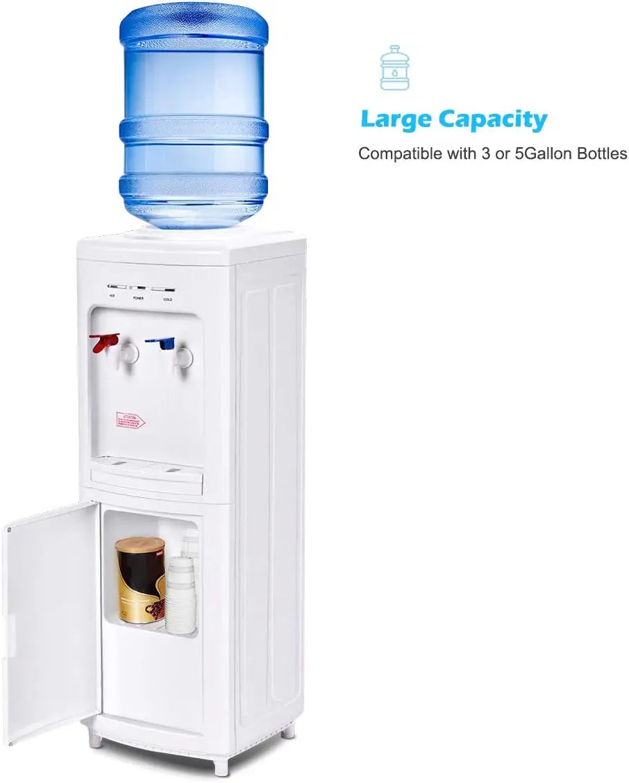 Adjustable Temp Water Dispenser with Fast Cooling & Heating for Home Office