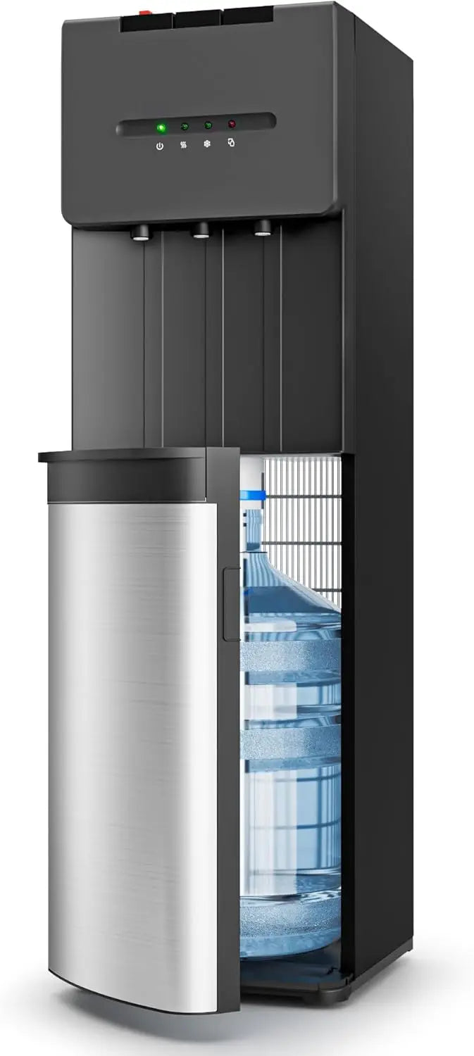 Bottom Loading Water Cooler Dispenser for 5 Gallon Bottle with 3 Temperature Settings, Child Lock & LED Display, for Home Office