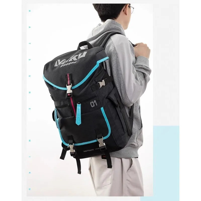 Anime Hatsune Miku Backpack School Shoulder Bag Cosplay Men Student Laptop Travel Hiking Casual Rucksack Women Fashion bag gifts