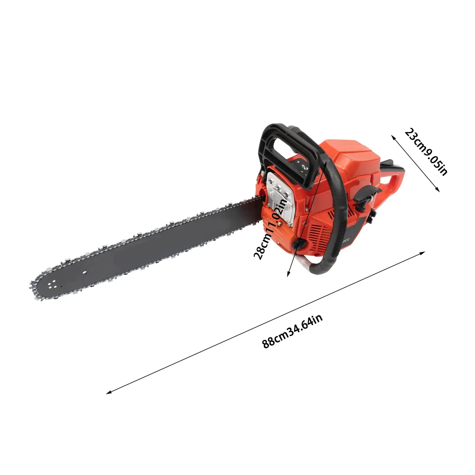 52Cc 2-Cycle Gas Powered Chainsaw 20 Inch 2.95Hp Ergonomic Handles & Multi-Angle Cutting Handheld Cordless Chainsaws for Wood Cutting