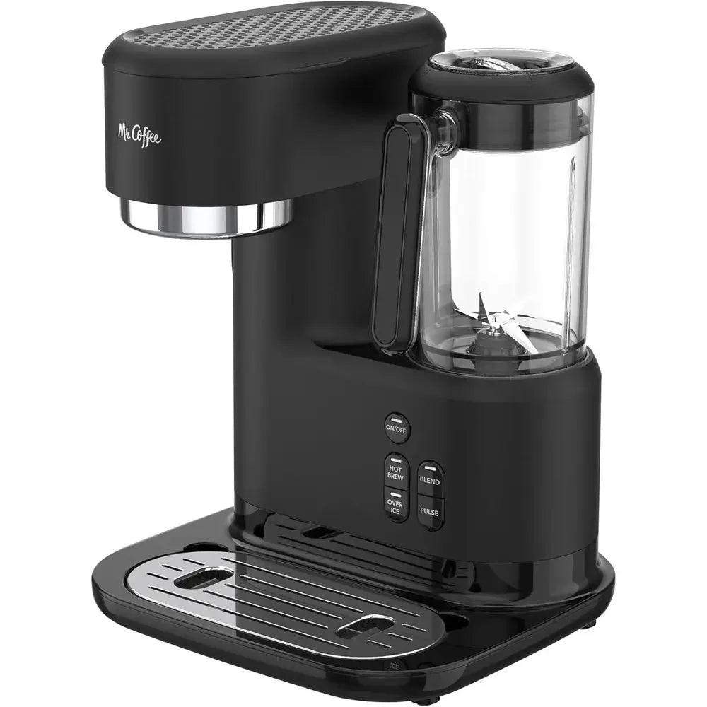 3-in-1 Single-Serve Iced and Hot Coffee/Tea Maker with Blender with Reusable Filter, Scoop, Recipe Book, 2 Tumblers, Lids and St