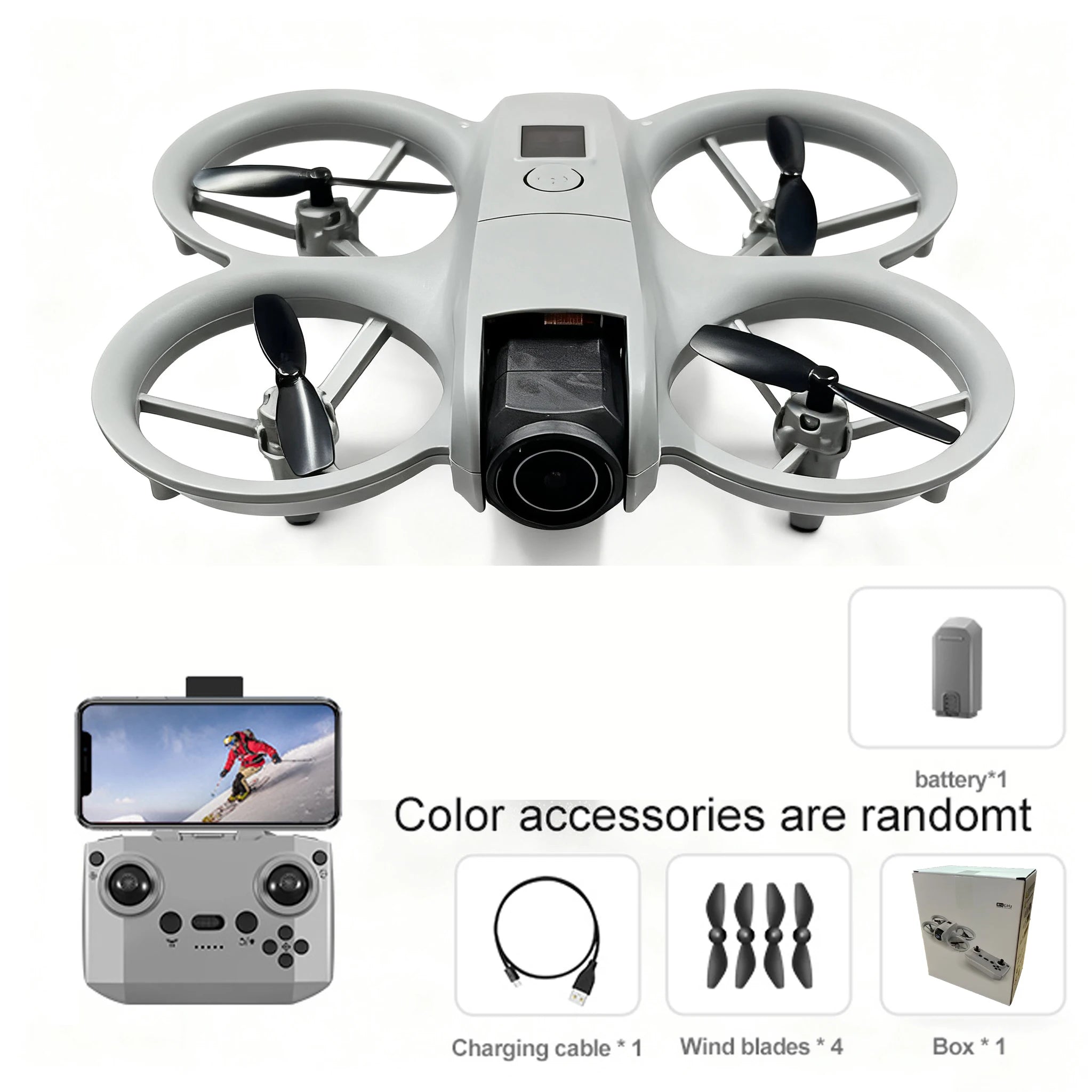 2026 new model 002 drone, intelligent obstacle avoidance, APP image transmission, optical flow hovering, mini drone, electrically controlled 180° camera, quadcopter, orbit flight, speed adjustment, indoor flight, easy to ope