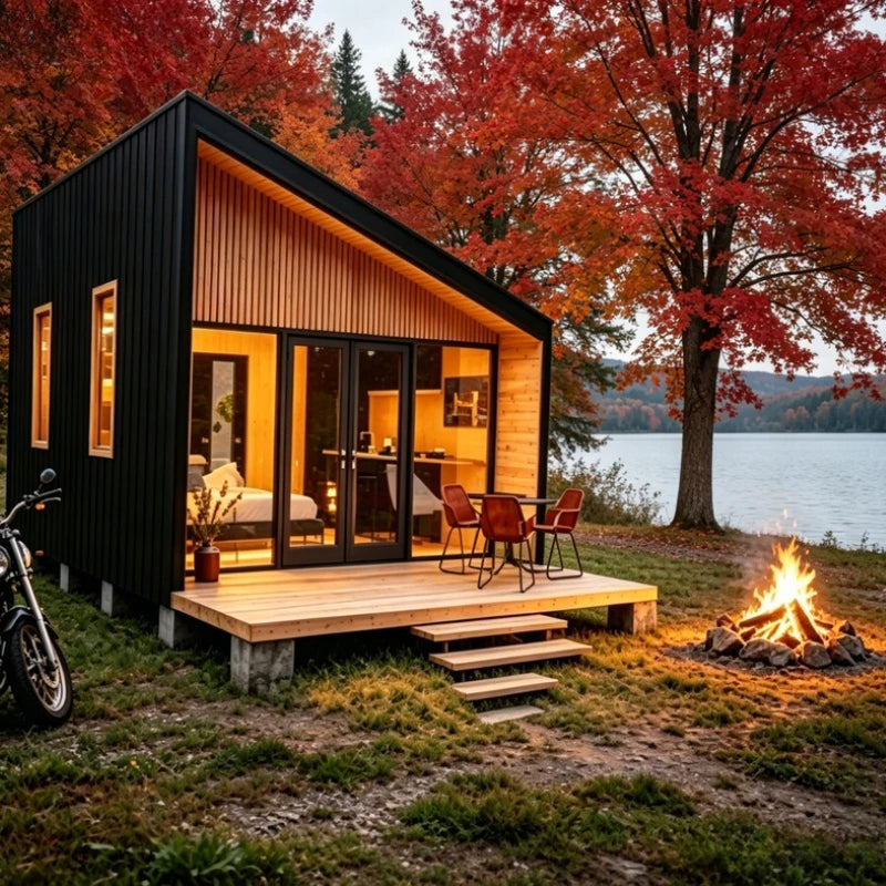 Luxury Prefabricated Tiny Space Capsule House Apple Cabin for Bathroom Warehouse Solar Powered Waterproof Fast Install