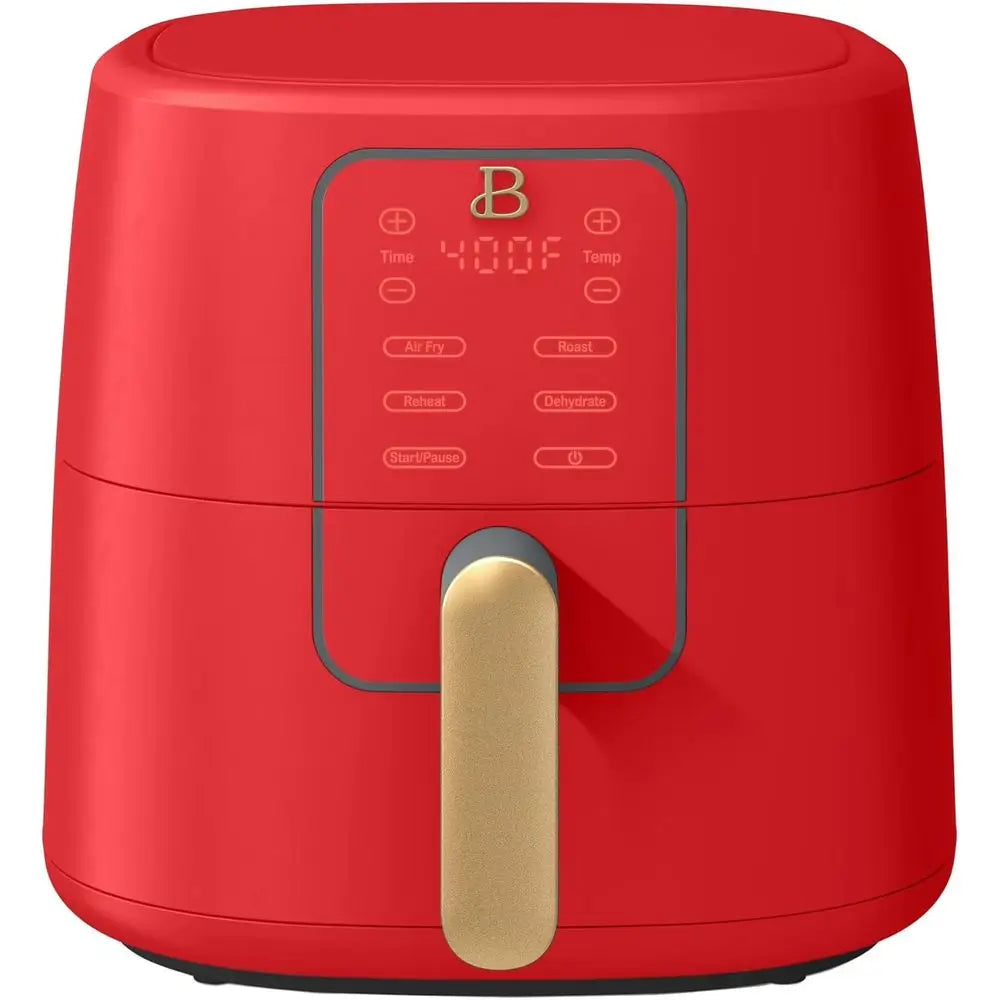 6 Quart Digital Air Fryer, Large Touch Screen with Programmable Time and Temperature, 4-in-1 Roasting, Reheating, Dehydrating, N