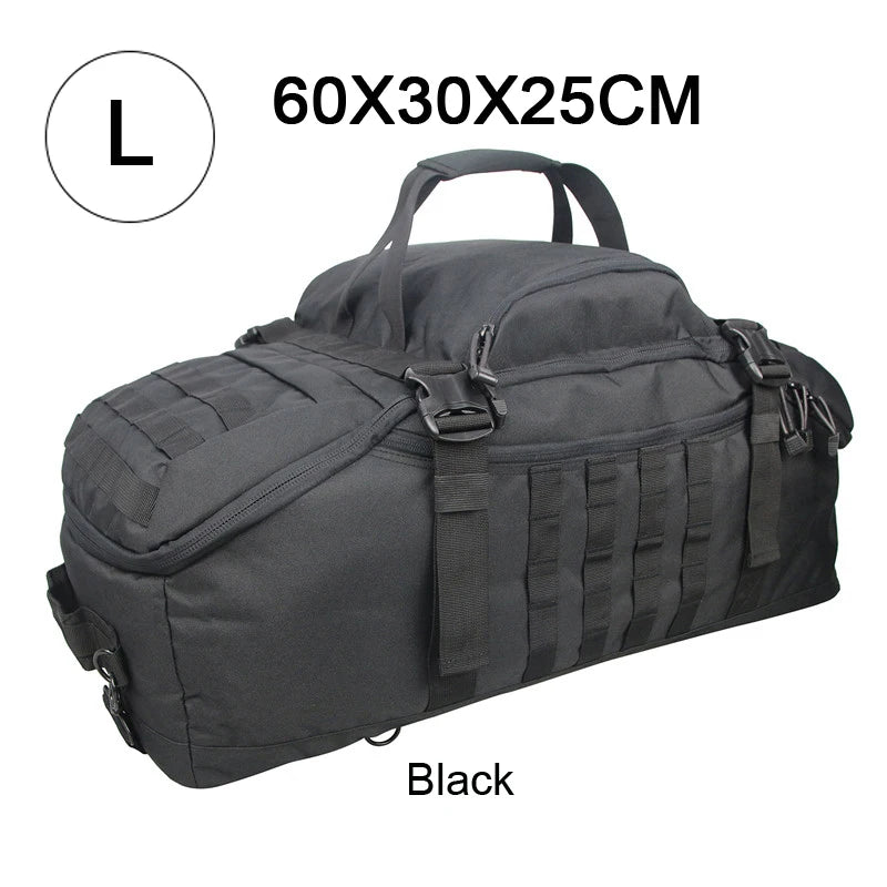 30L 45L 80L Sport Travel Bag Molle Tactical Backpack Gym Fitness Bag Large Duffle Bags for Camping Hunting Fishing