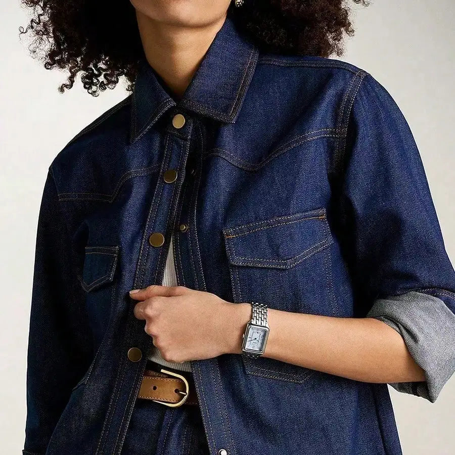 Fossil Watches for Woman Quartz Watch - 26mm Dial Stainless Steel Watch Strap, Fashion Simple Style Suitable for Daily Wear