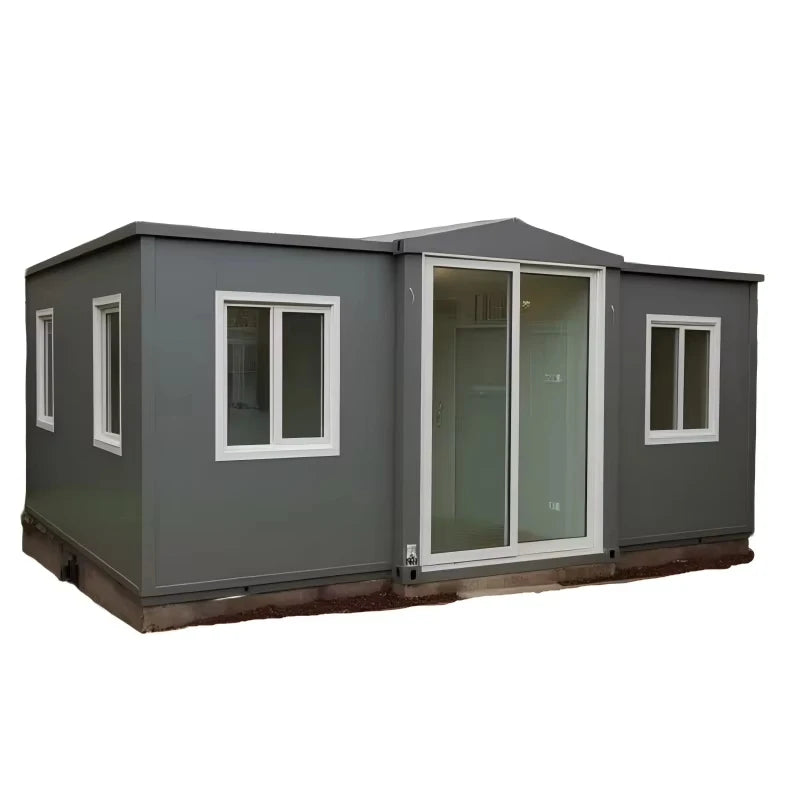 40ft Foldable Container House 3 Bedroom Prefab Home Quick Assembly Rock Wool Fireproof Fast Delivery