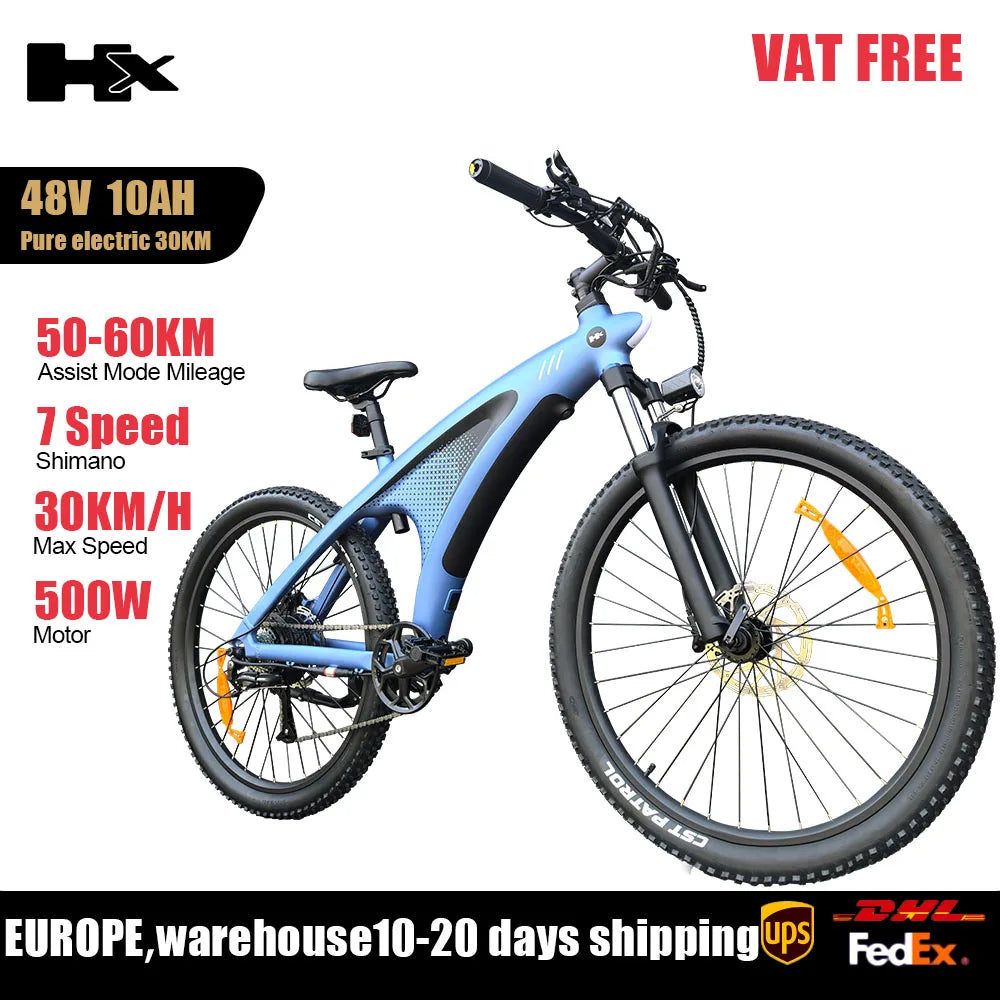 HX Q5 2000W Ebike Adult Electric Mountain Bicycle 27.5 inch Electric Bike 57km/h Removable battery Moped E Bikes Road Bike