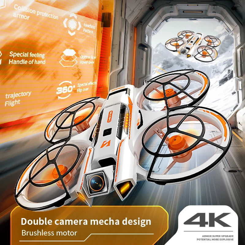 Use the A26 PRO camera drone! Equipped with a 4K high-definition camera, a windproof brushless motor, and a 5.64-inch display, this camera drone is very convenient to use and can be used for outdoor activities or indoor purpo
