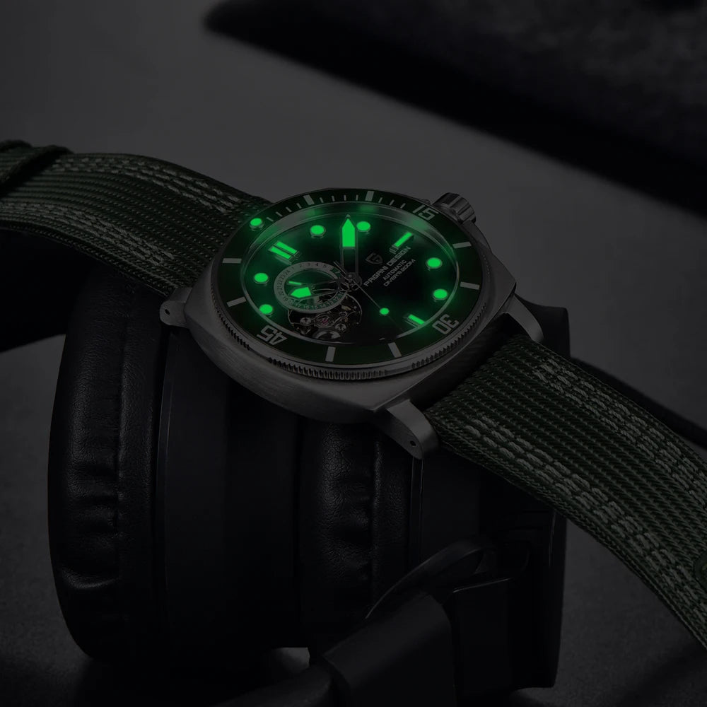 PAGANI DESIGN Mens Watches 2024 Luxury Tourbillon NH39 Mechanical Automatic Watch For Men Sports Ceramic Bezels Waterproof Clock