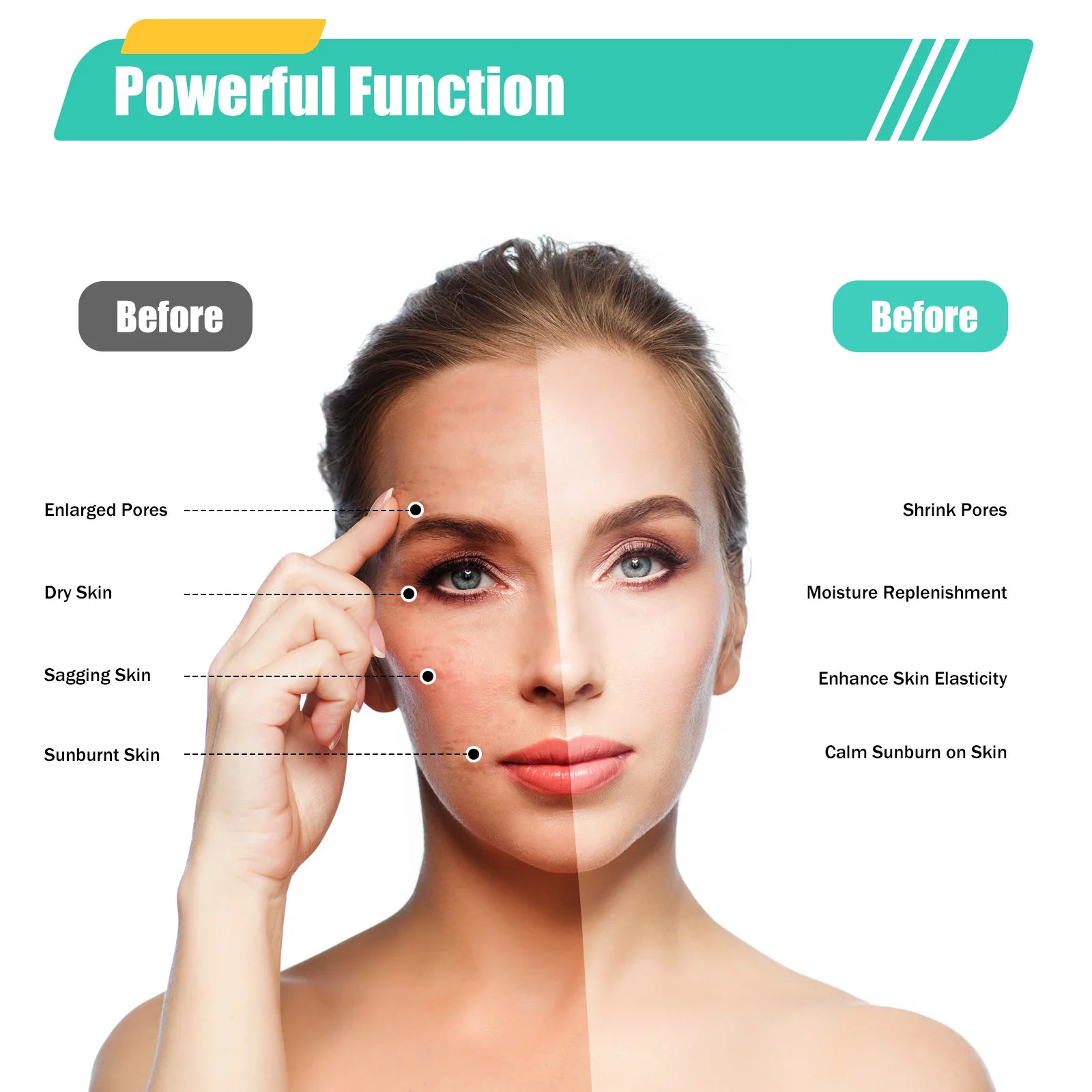 6-in-1 Hydrogen Oxygen Small Bubble Beauty Multifunction skin care Device Dermabrasion Rejuvenation Home Beauty Salons SPA