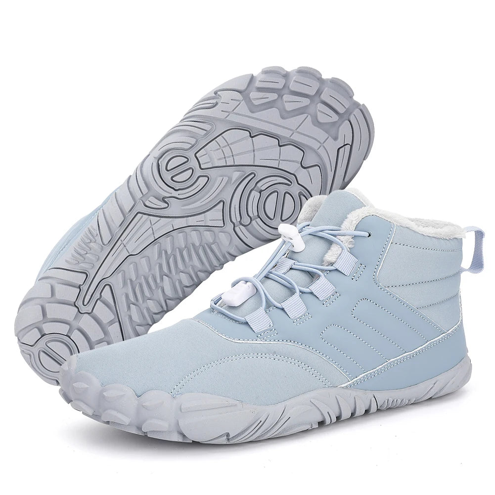 Winter Boots Men Women Snow BareFoot Casual Shoe Couples Warm Plush Cotton Shoes Fur Men Ankle Shoes Male Snow Boots Big Size