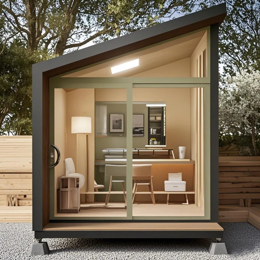 Prefab Garden Office Shed New Design Tiny Backyard Modular Working Pod Outdoor Mobile Office For Sale