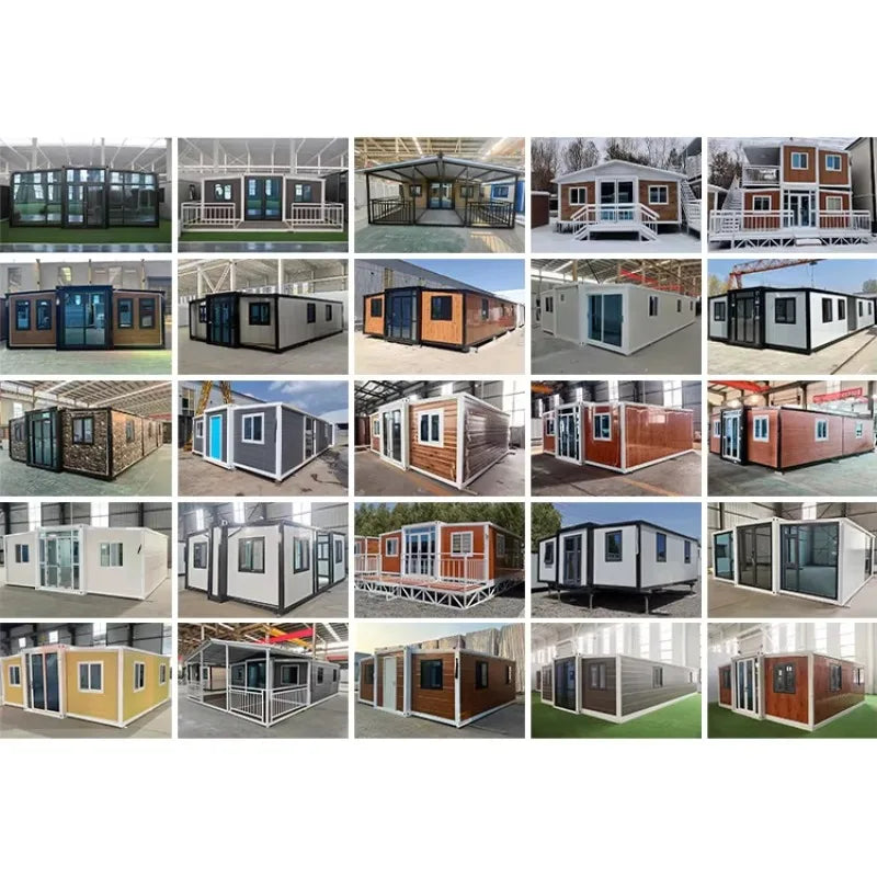 Hot Sale Mobile Tiny Home Forest Cabin Warehouse Barn Prefab House Expandable Steel Container House Sunroom Garden Rooms