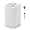 Portable washing machine for apartment/dorm/RV/camping: 17Lbs capacity, full-automatic top load, 10 cycles, 3 water levels, LED