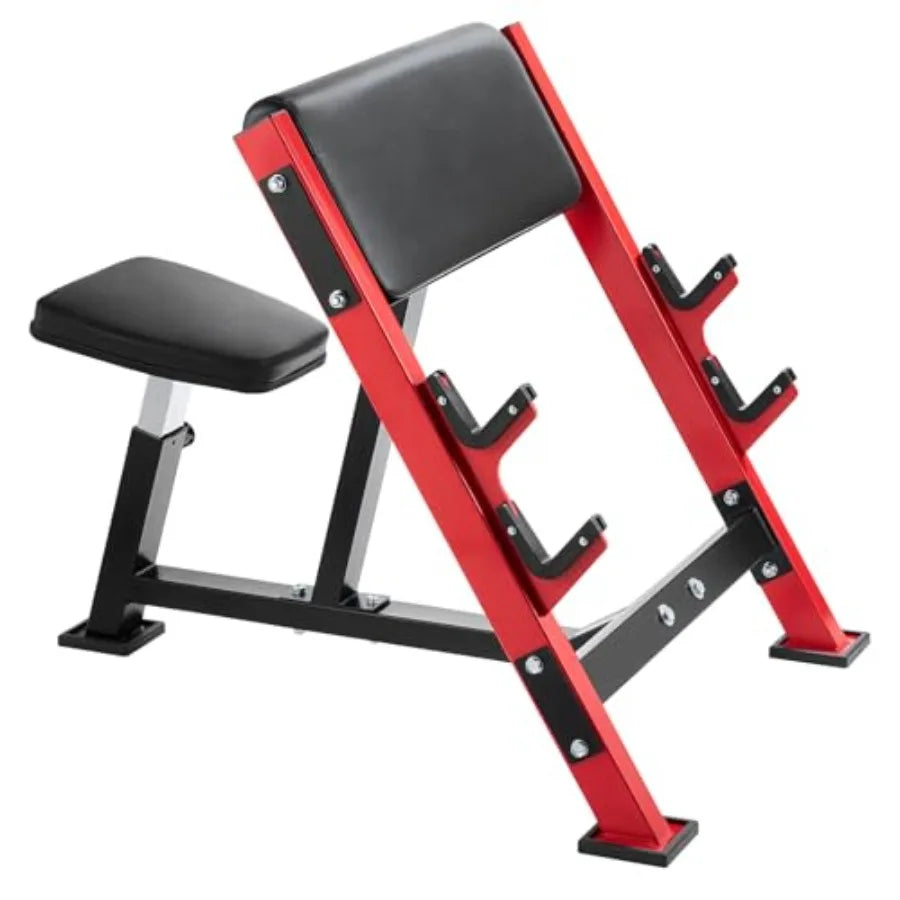 Preacher Curl Bench, Strength Training Benches, Max load 660 LBS Home Gym Fitness Equipment, Seated Arm Isolated Barbell Dumbbe