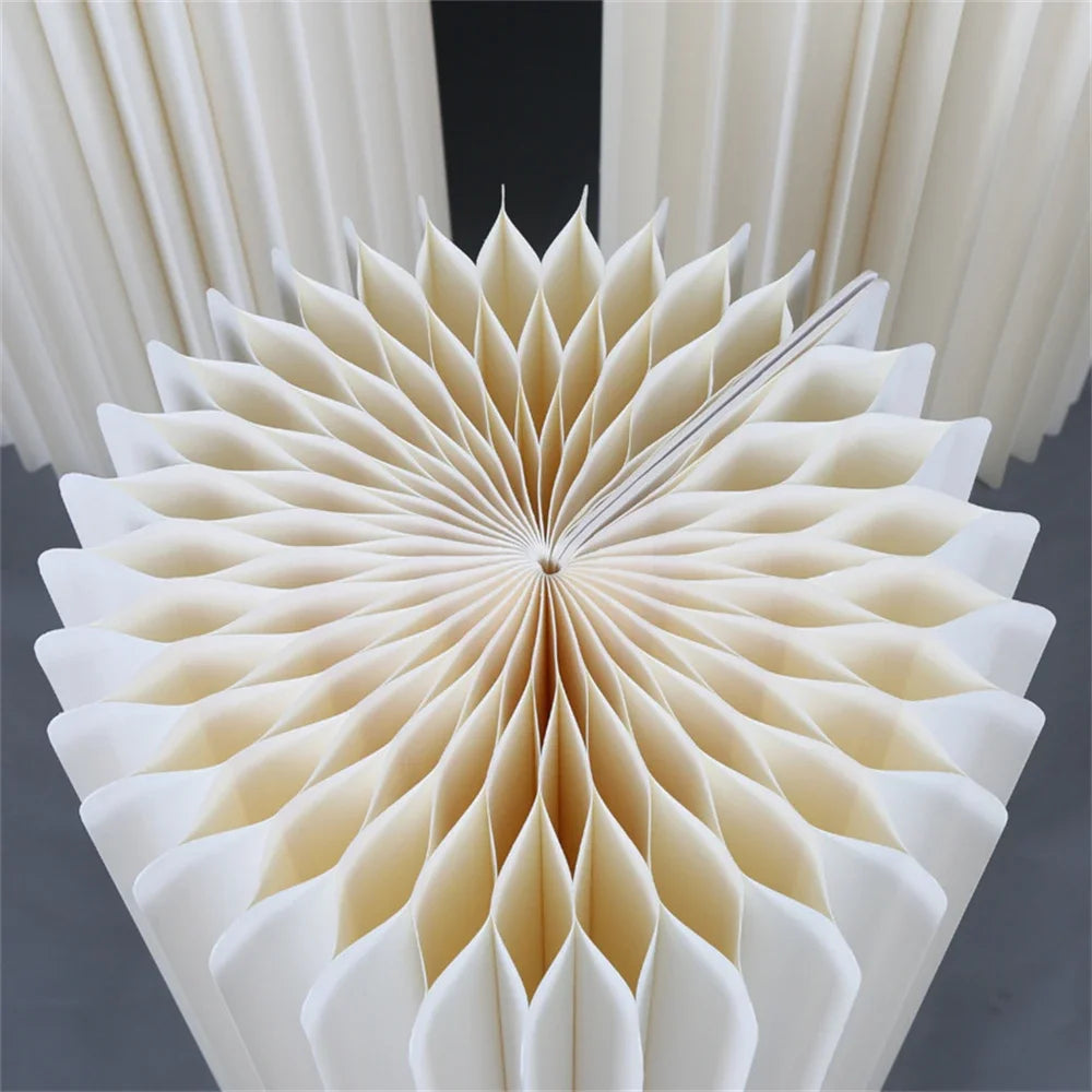 Roman Folding Column Ornaments Party Honeycomb Origami Display Stand Shop Window Wedding Decor Folding Cylindrical Flower Rack